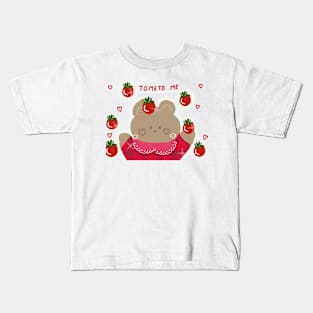 Cute Tomato noodle Kids T-Shirt